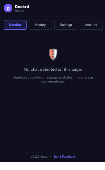 Extension popup monitor tab